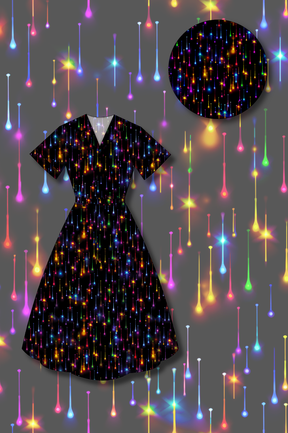 PREORDER - Peggy Swing Dress - Twinkle All the Way - Estimated dispatch date 5th of November