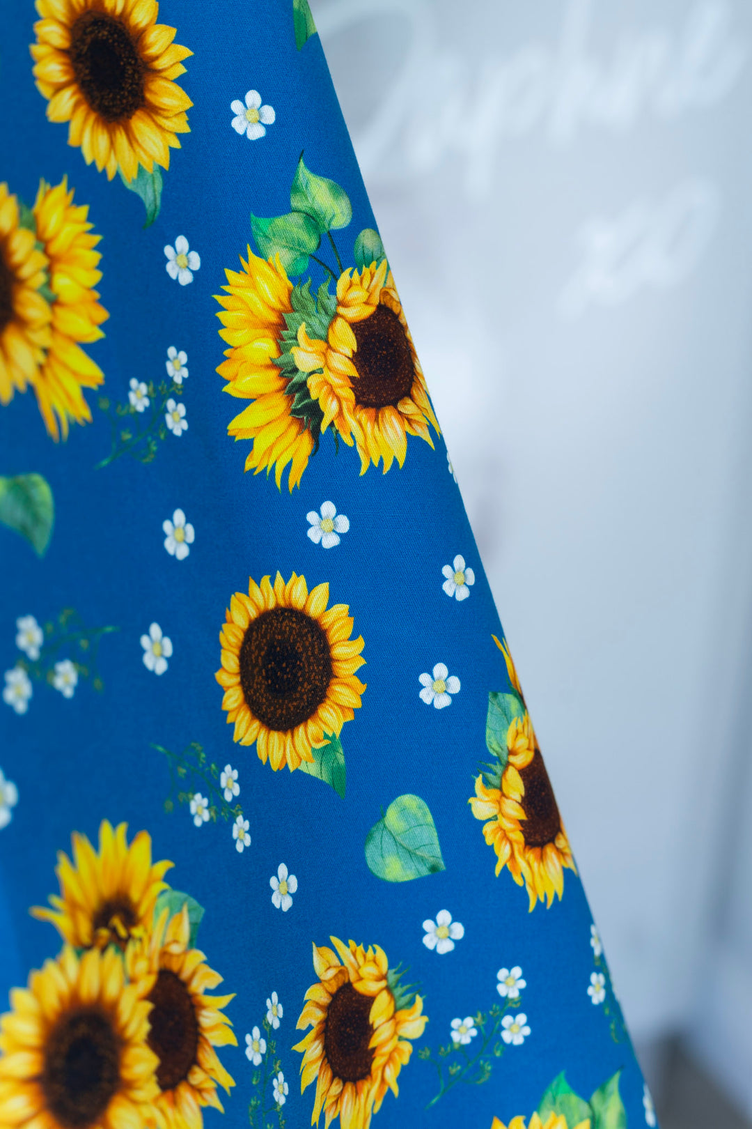 PREORDER - Penelope Blue Sunflower Dress - Expected dispatch date 10th of September