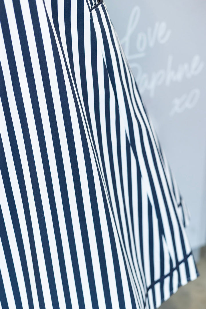 Penelope Blue & White Striped Dress