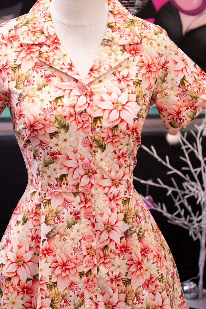 INSTOCK - Peggy Swing Dress - Pink Poinsettia