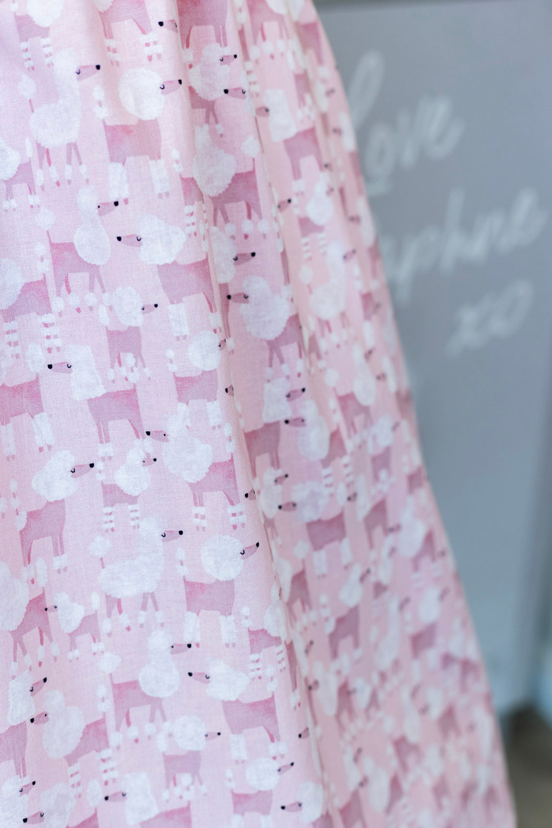 Pink Poodles Fit & Flare Dress