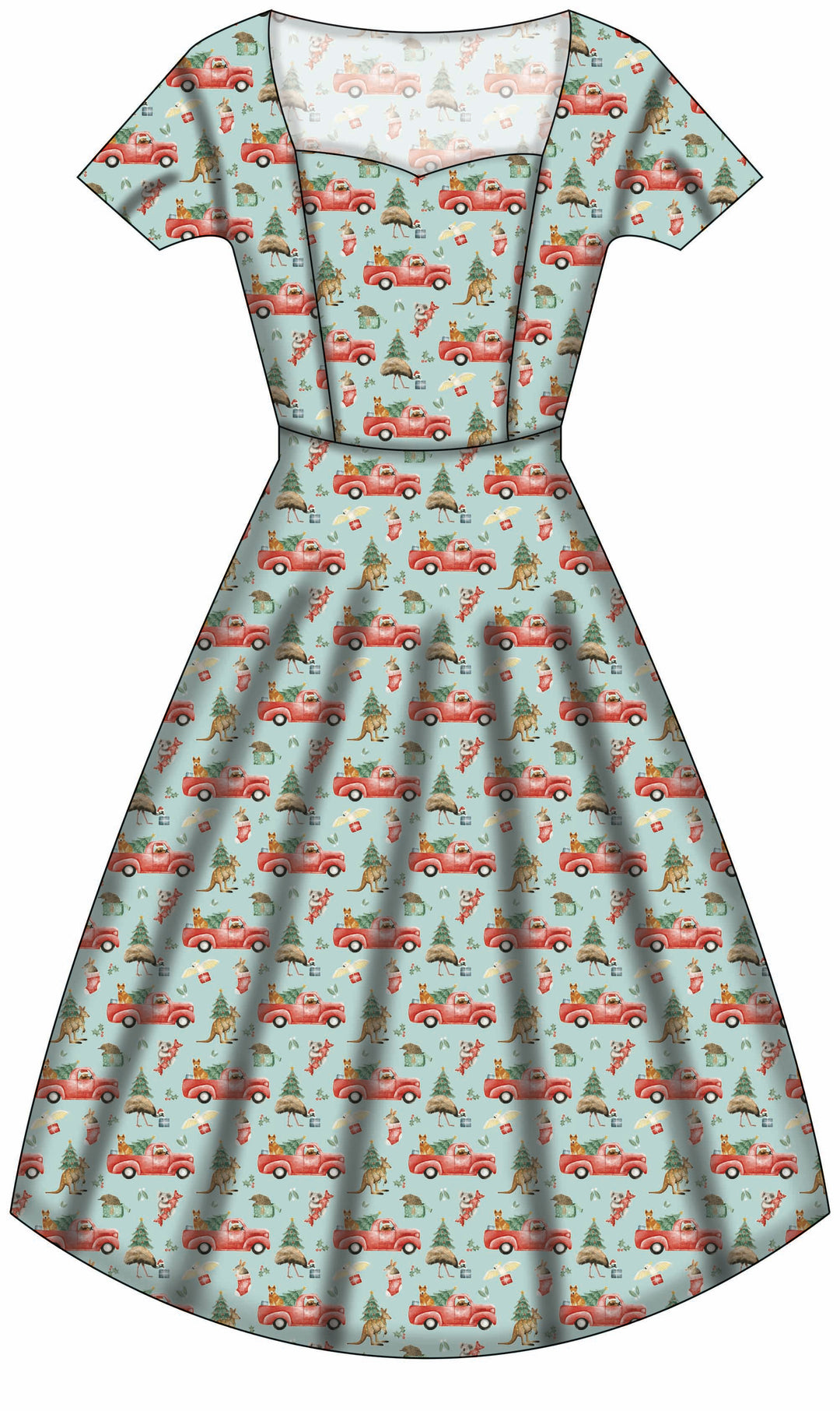 Pixie Sweetheart Dress - Aussie Christmas - Preorder for dispatch 28th of October