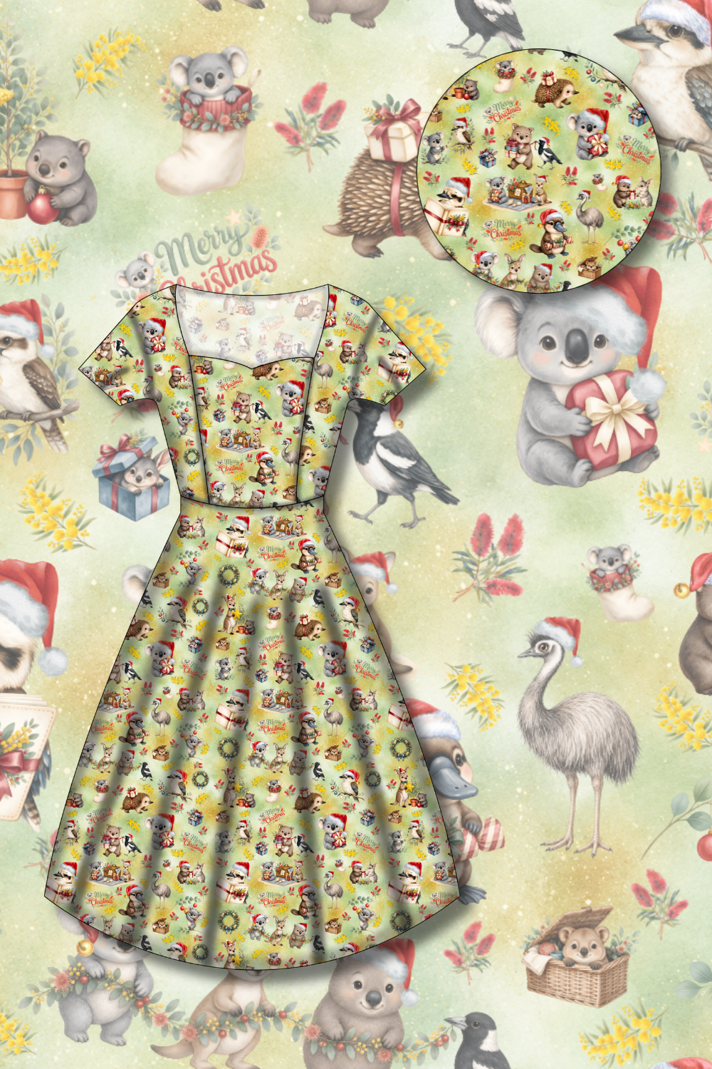 PREORDER - Pixie Swing Dress - Aussie Bush Buddies - Estimated dispatch date 5th of November