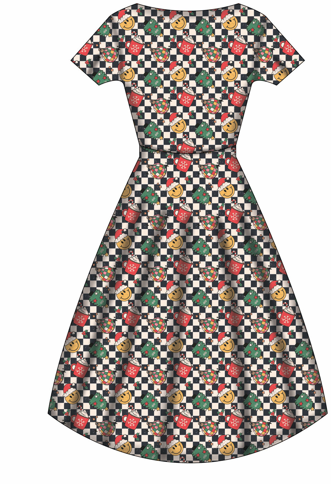 Pixie Sweetheart Dress - Retro Christmas - Preorder for dispatch 28th of October