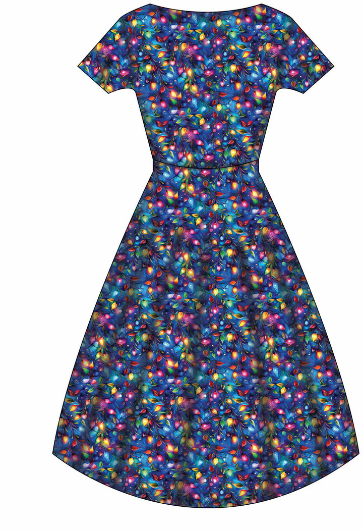 Pixie Sweetheart Dress - Christmas Lights - Preorder for dispatch 28th of October