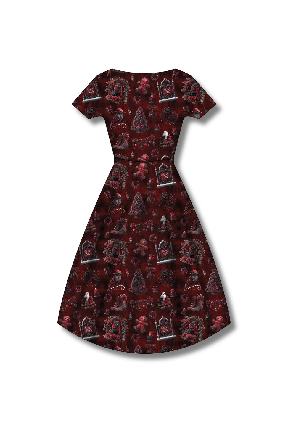 PREORDER - Pixie Swing Dress - Not So Silent Night - Estimated dispatch date 5th of November