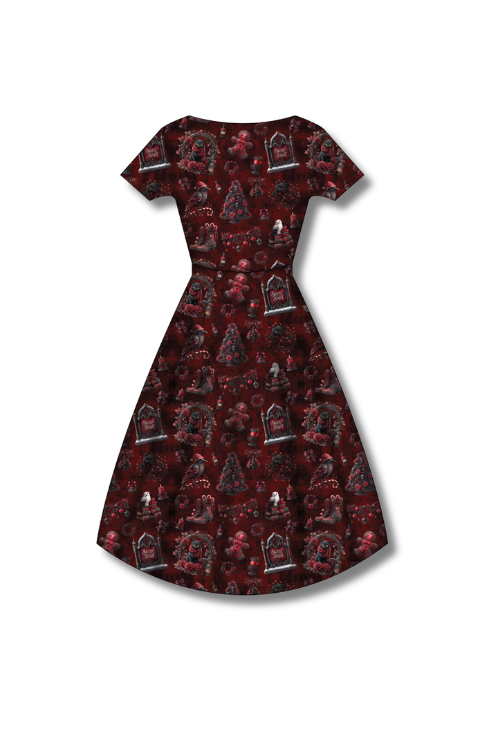 PREORDER - Pixie Swing Dress - Not So Silent Night - Estimated dispatch date 5th of November