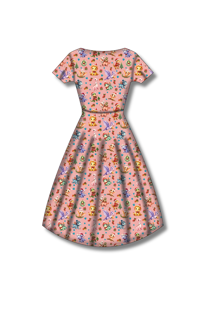 PREORDER - Pixie Swing Dress - Jurassic Jingles - Estimated dispatch date 5th of November