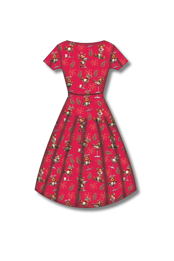 PREORDER - Pixie Swing Dress - Rudolph After Hours - Estimated dispatch date 5th of November