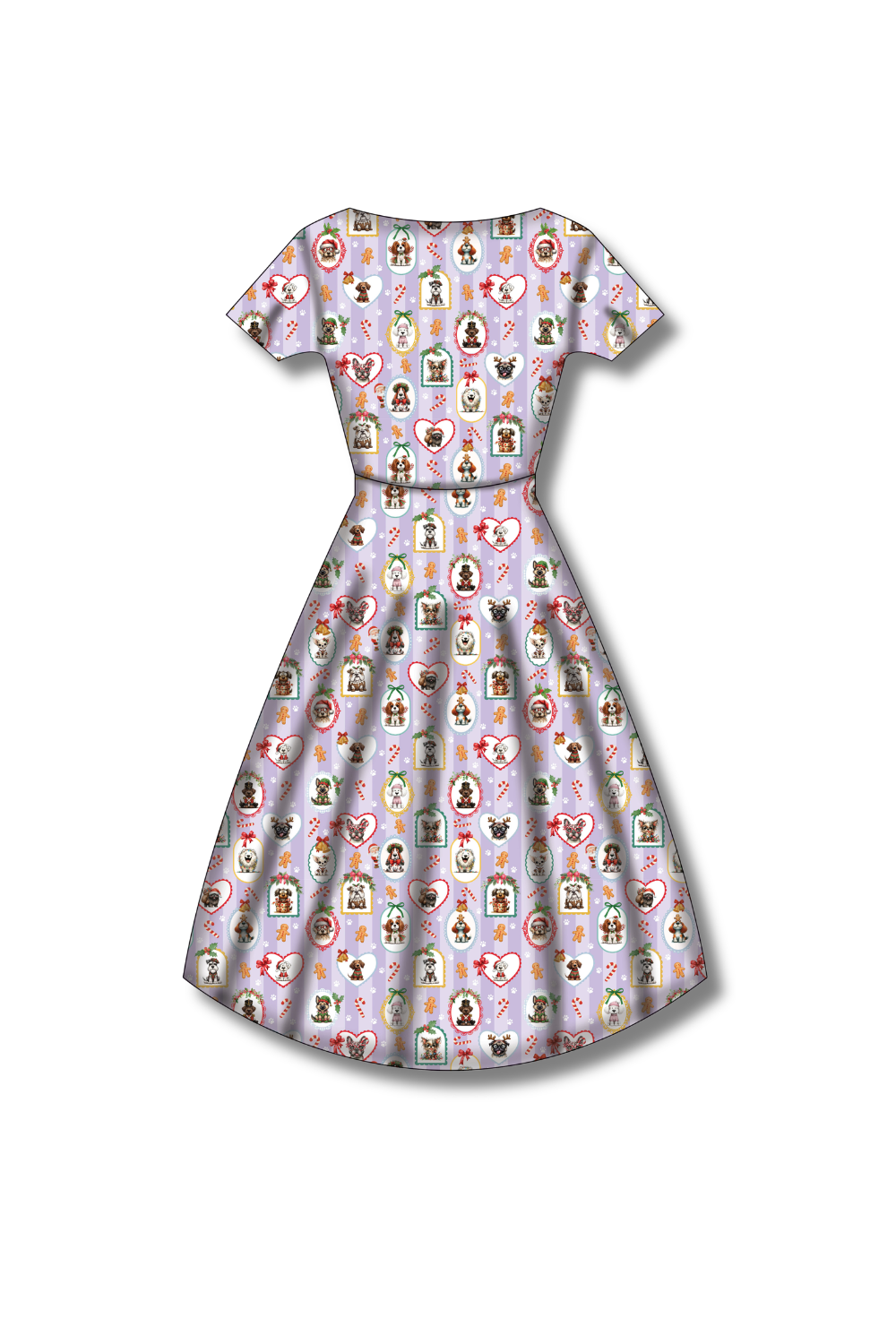 PREORDER - Pixie Swing Dress - Santa Pawtraits - Estimated dispatch date 5th of November