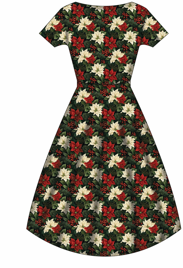 Pixie Sweetheart Dress - Poinsettia - Preorder for dispatch 28th of October