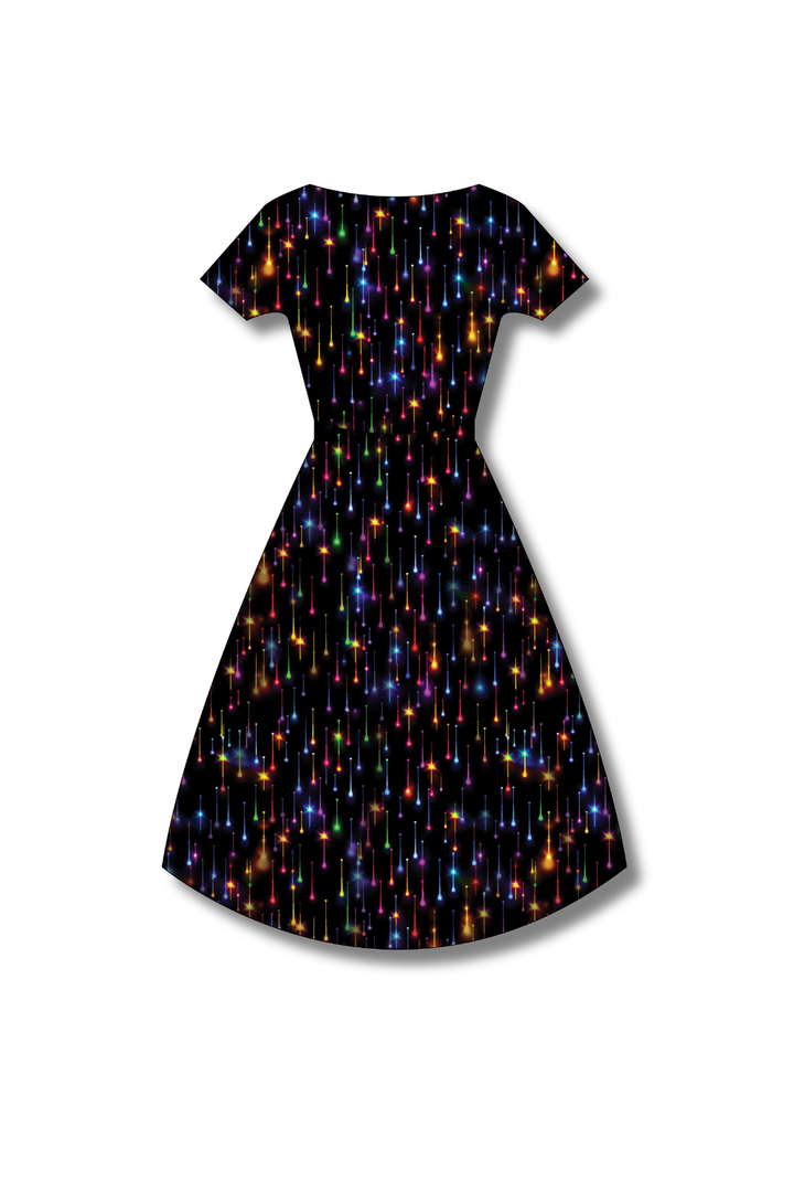 PREORDER - Pixie Swing Dress - Twinkle All the Way - Estimated dispatch date 5th of November