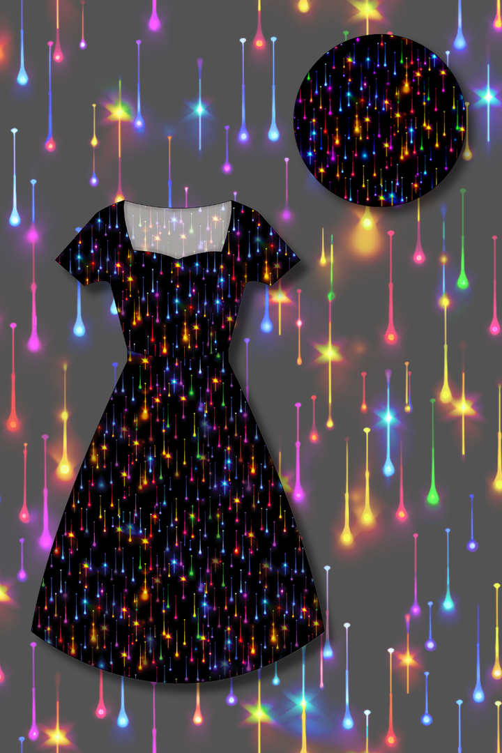 PREORDER - Pixie Swing Dress - Twinkle All the Way - Estimated dispatch date 5th of November