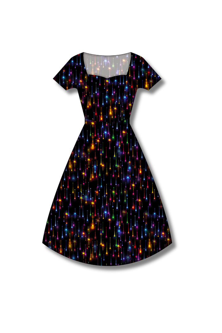 PREORDER - Pixie Swing Dress - Twinkle All the Way - Estimated dispatch date 5th of November