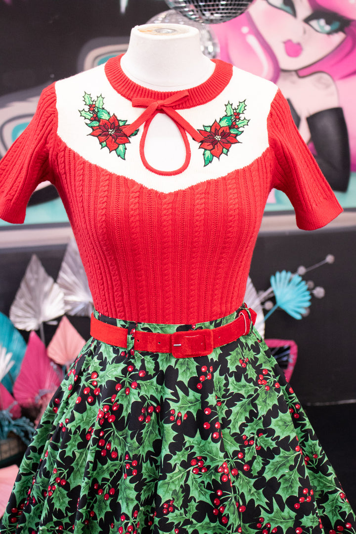 PREORDER - Poinsettia Top - Expected dispatch 14th October