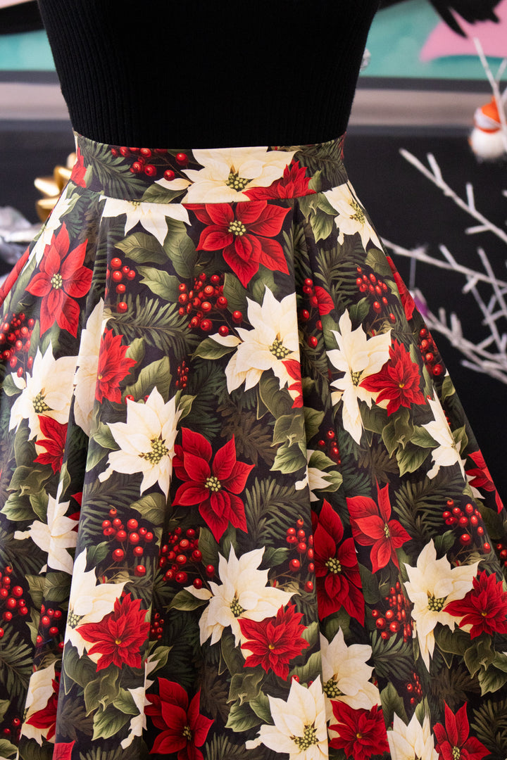 INSTOCK - Iris Swing Skirt - Poinsettia