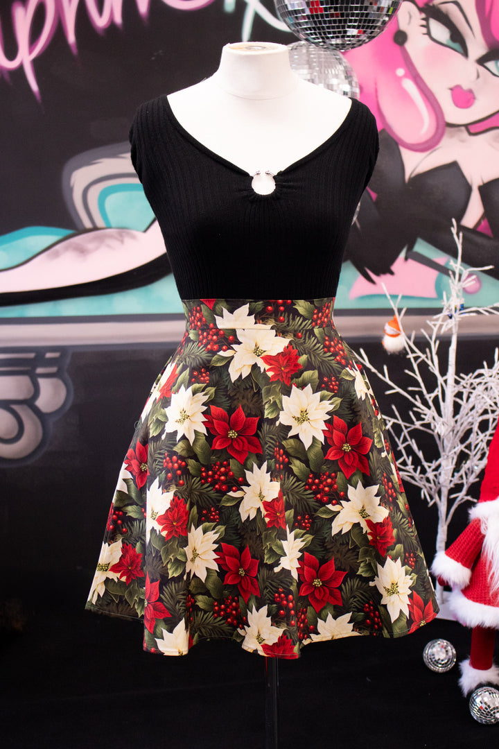INSTOCK - Nellie Skater Skirt - Poinsettia