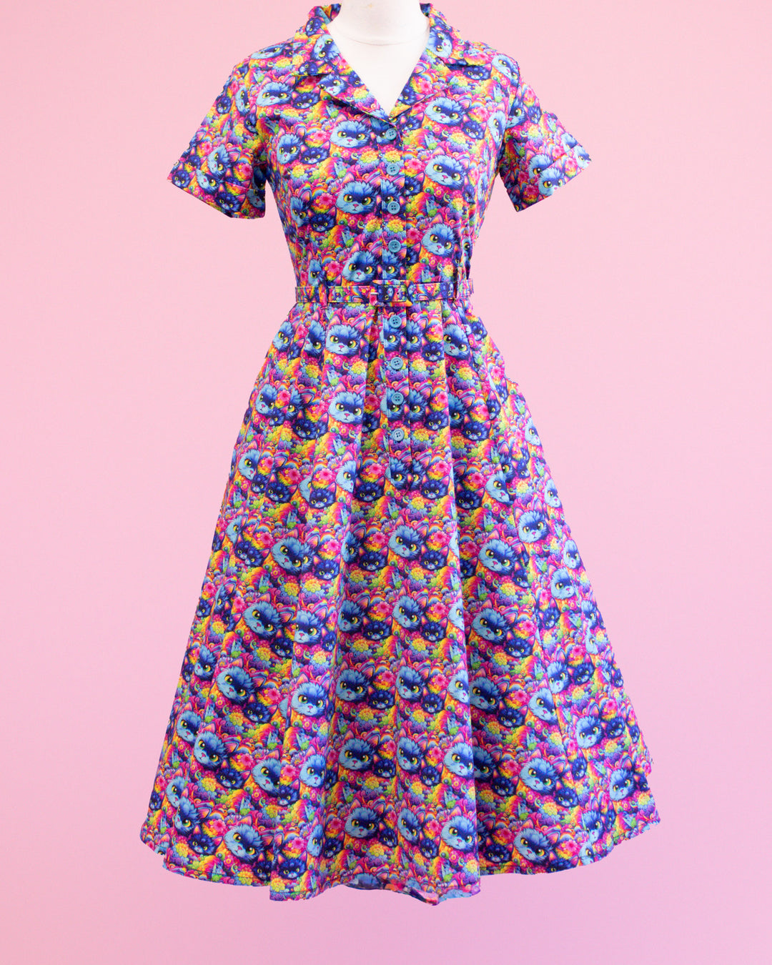 Peggy Swing Dress in Psychedelic Fur