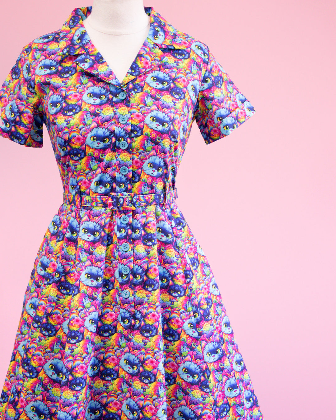 Peggy Swing Dress in Psychedelic Fur