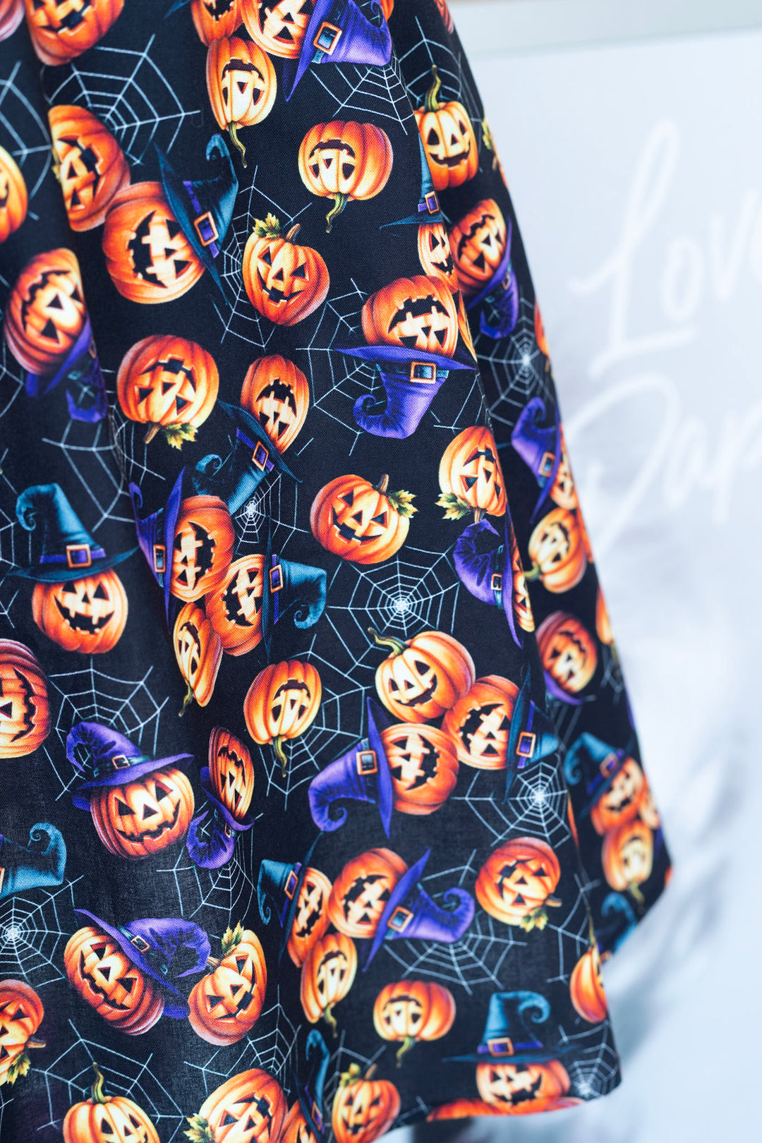 Pumpkins & Spiderwebs Aline Skirt