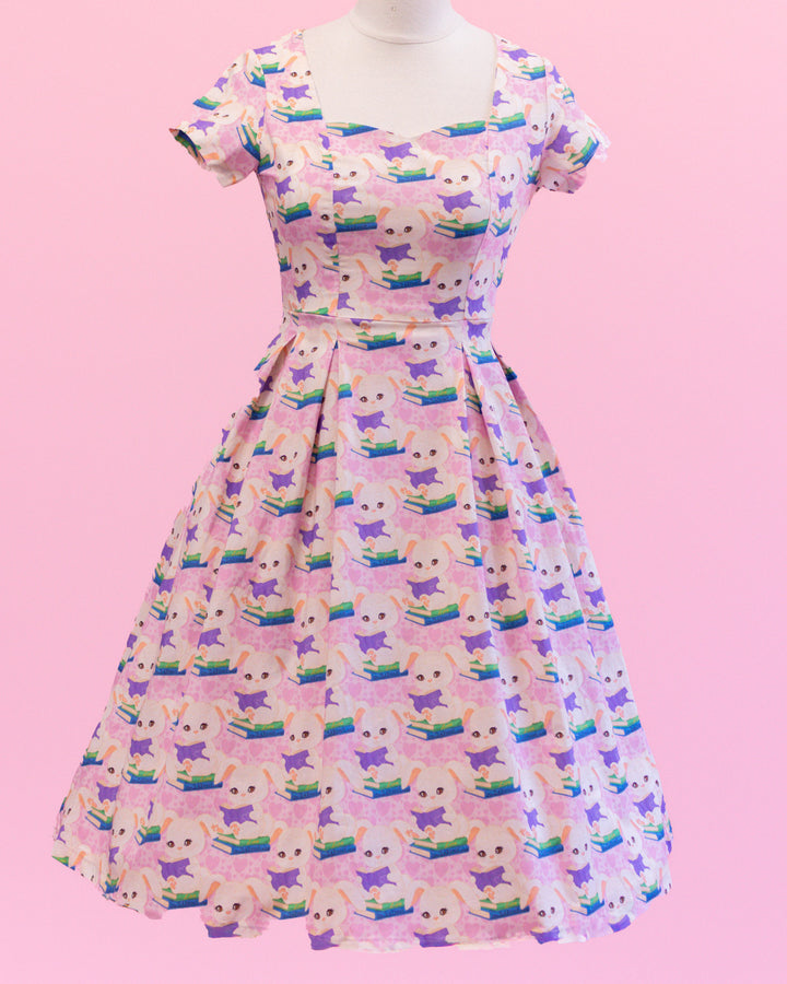 Pixie Sweetheart Dress - Purple Bunny