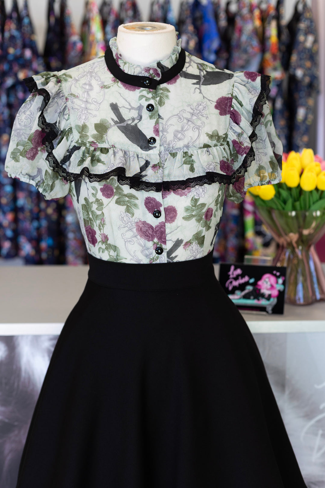 PREORDER - Raven Blouse - Estimated dispatch date 21st of October