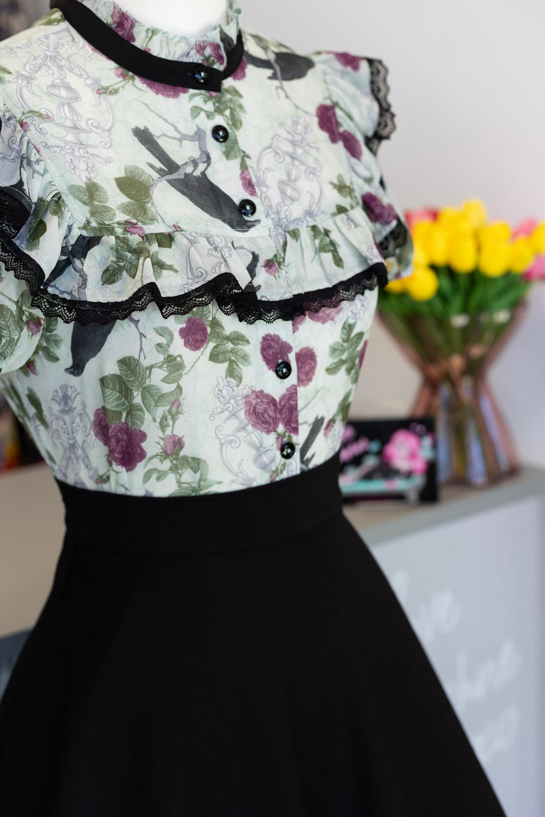 PREORDER - Raven Blouse - Estimated dispatch date 21st of October