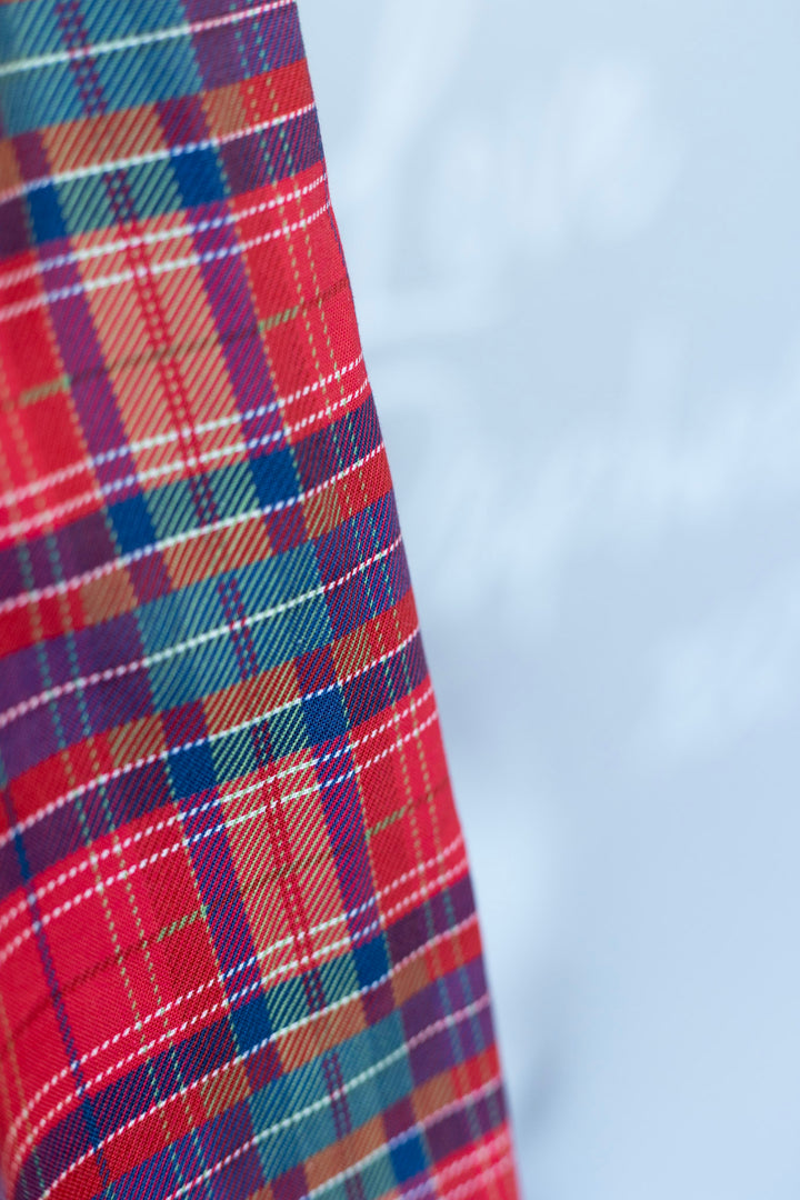 PREORDER - Red Plaid Greta Dress - Expected dispatch date 12th of November