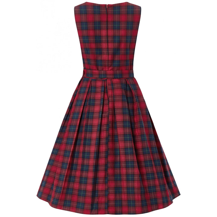 PREORDER - Annie Red and Blue Tartan Dress - Expected dispatch 22nd October