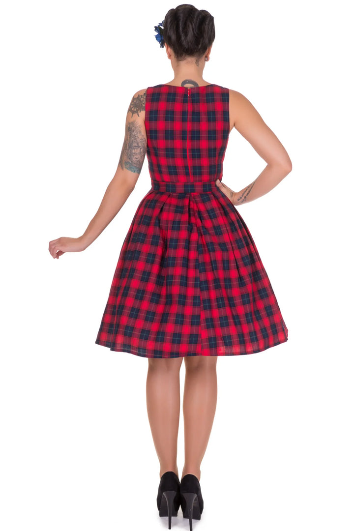 PREORDER - Annie Red and Blue Tartan Dress - Expected dispatch 22nd October