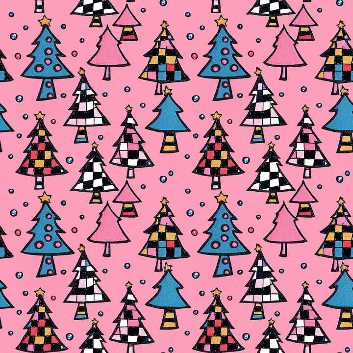 Iris Swing Skirt - Retro Christmas Trees - Preorder for dispatch 28th of October