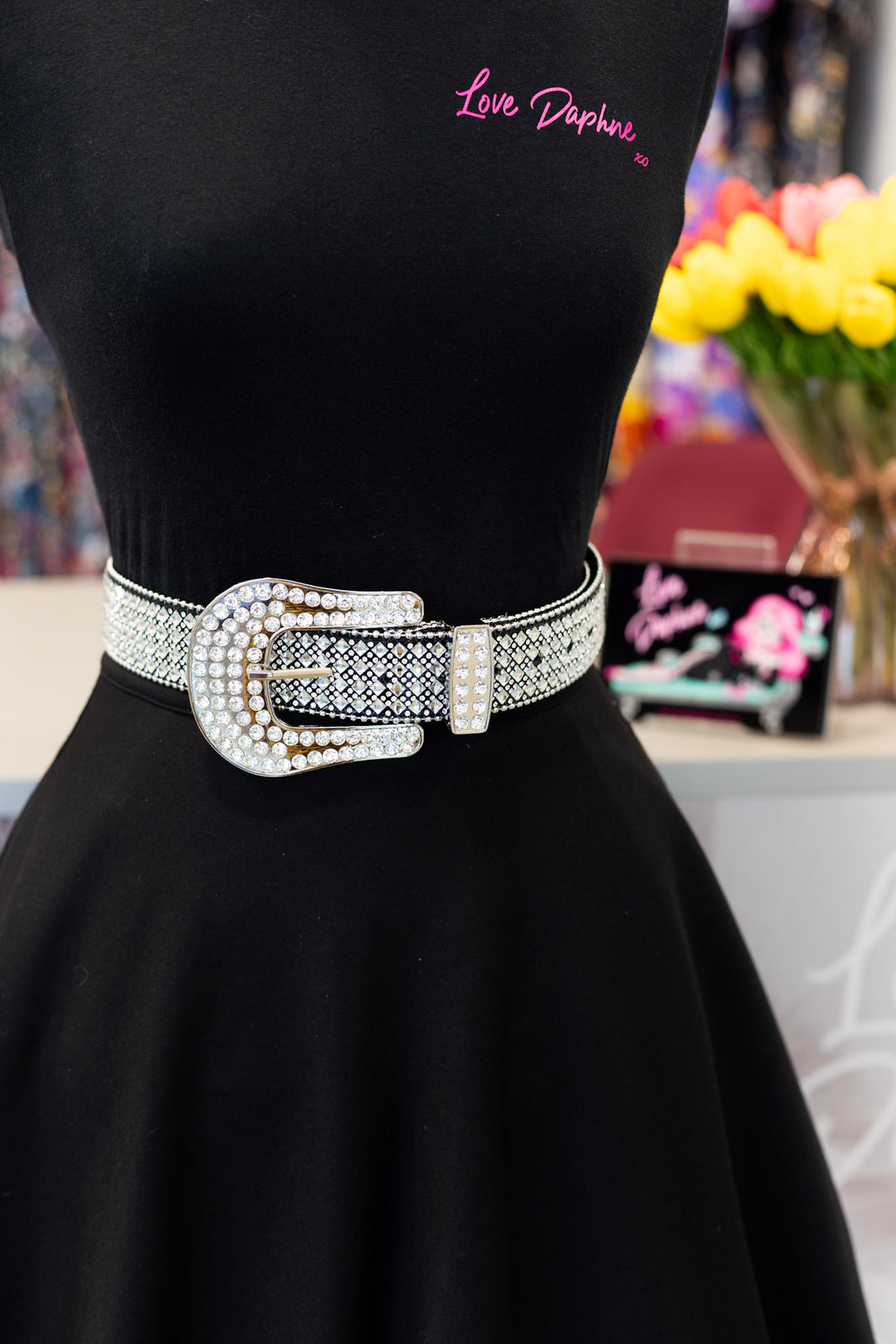 Rhinestone Western Belt