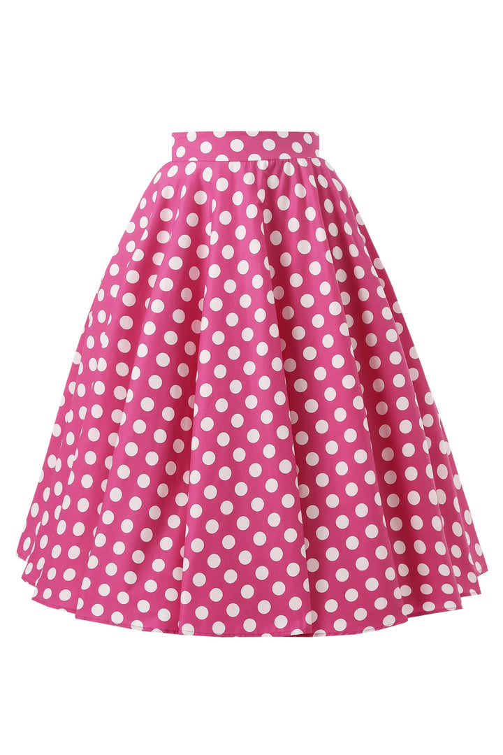 PREORDER - Maisie Hot Pink Polka Skirt - Estimated dispatch 3rd of June