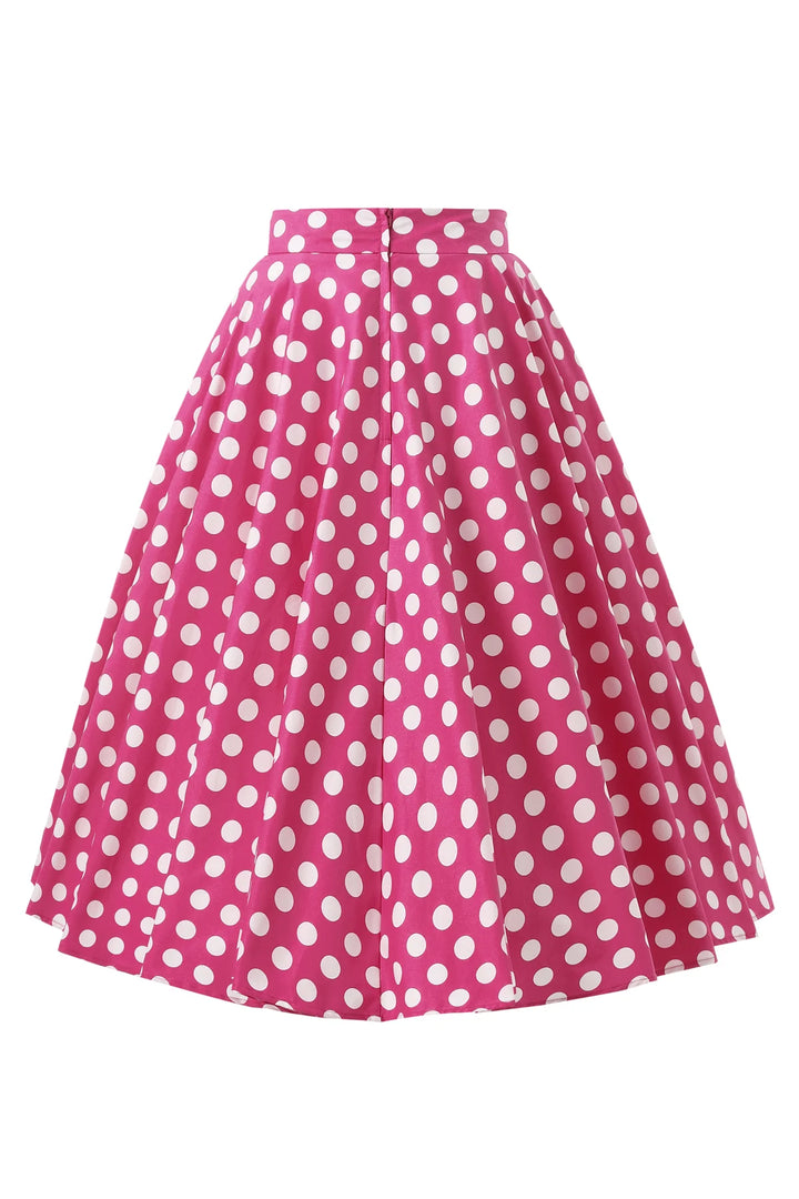 PREORDER - Maisie Hot Pink Polka Skirt - Estimated dispatch 3rd of June