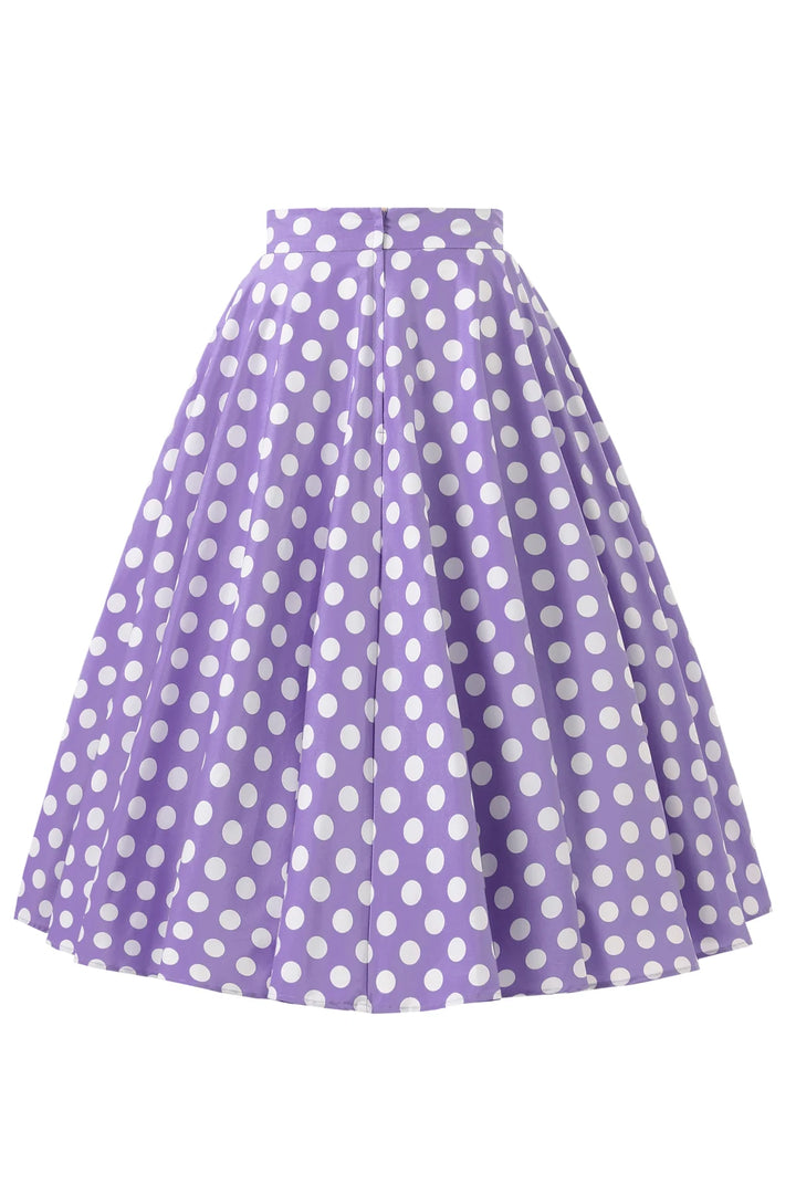 PREORDER - Maisie Lilac Polka Skirt - Estimated dispatch 3rd of June
