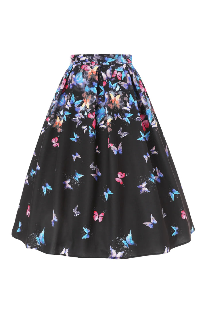 PREORDER - Aisley Midnight Butterfly Skirt - Estimated dispatch 3rd of June