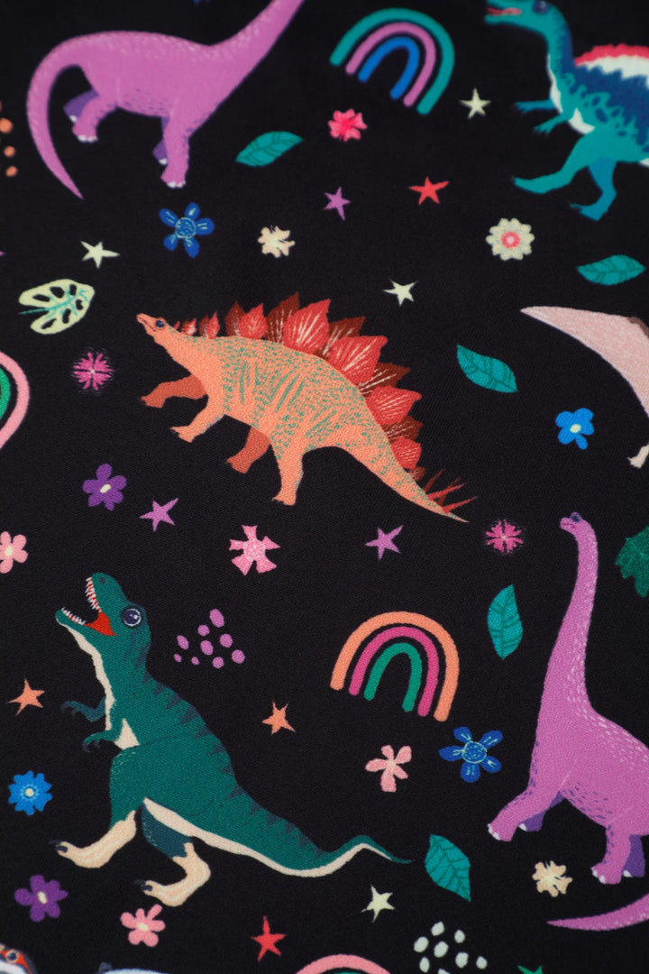 Aisley Rainbow Dinosaur Pleated Midi Skirt - Preorder for dispatch 2nd September