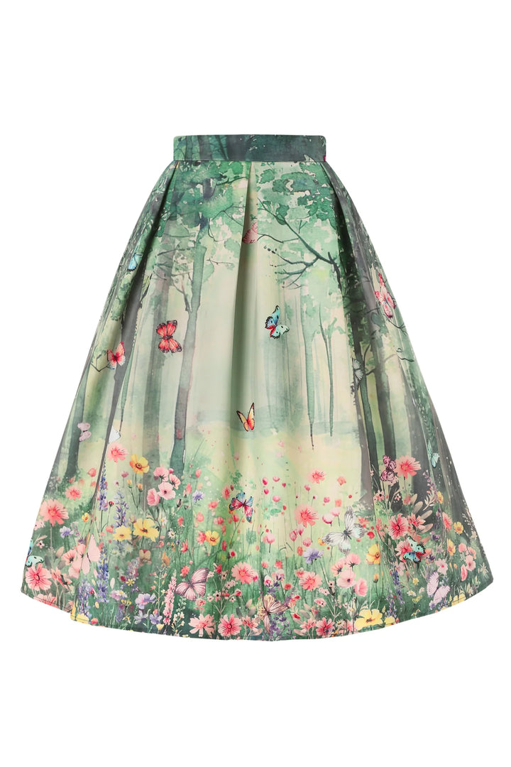 PREORDER - Aisley Butterfly Forest Skirt - Estimated dispatch 21st of May