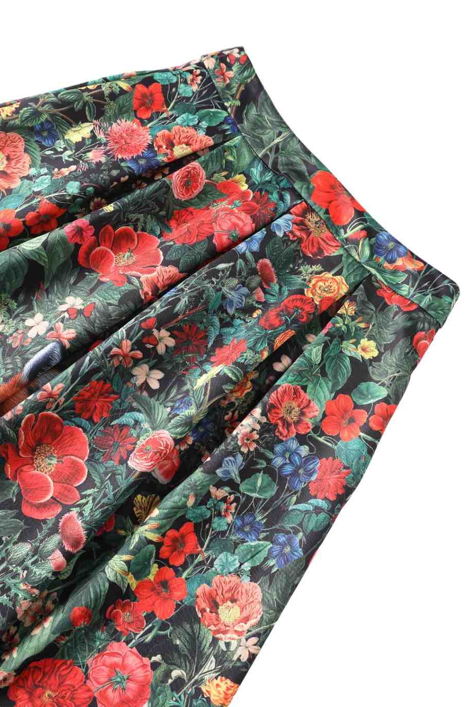 PREORDER - Aisley Floral Forest & Fox Pleated Midi Skirt - Estimated dispatch 26th of November