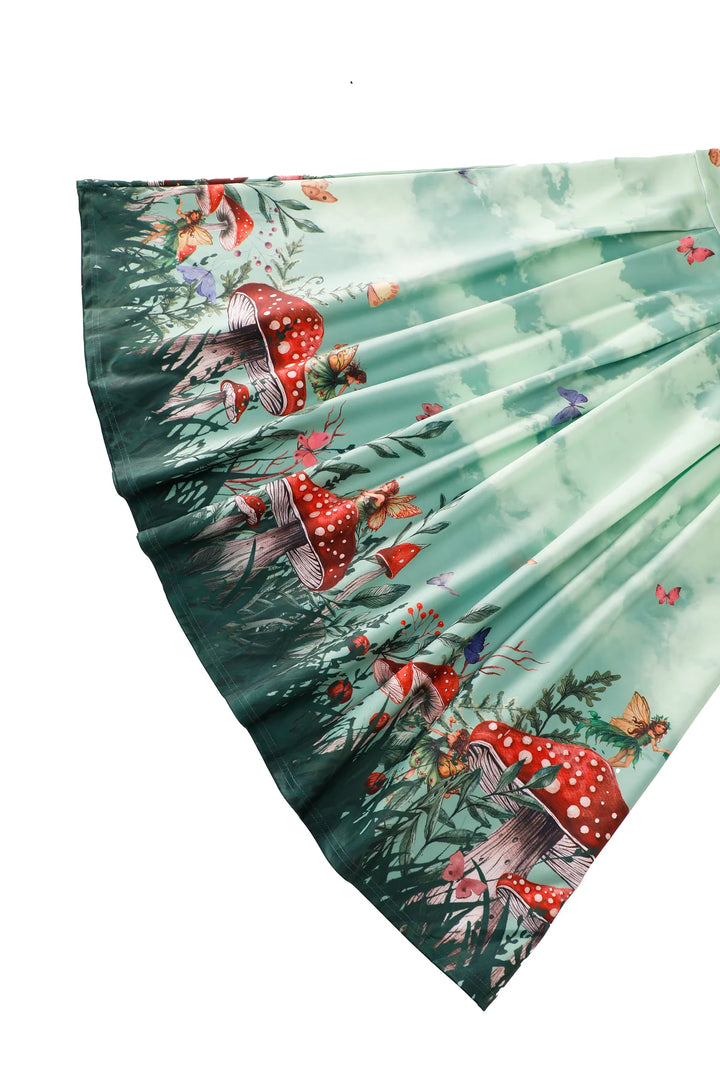 Aisley Fairy Land Pleated Midi Skirt