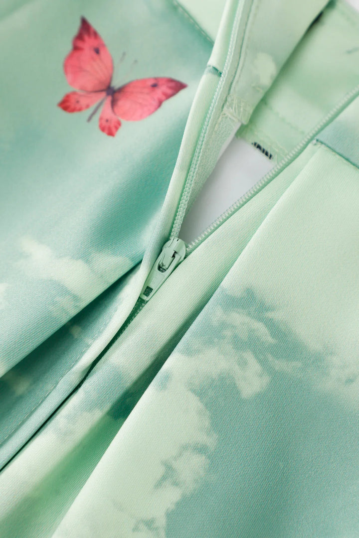 Aisley Fairy Land Pleated Midi Skirt