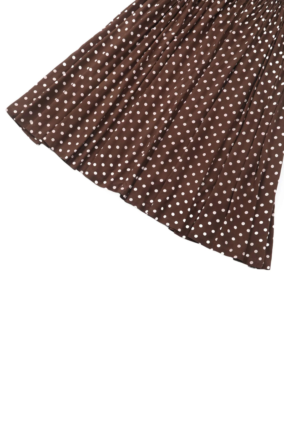 PREORDER - Estelle Brown Polka Dot Skirt - Estimated dispatch 26th of November