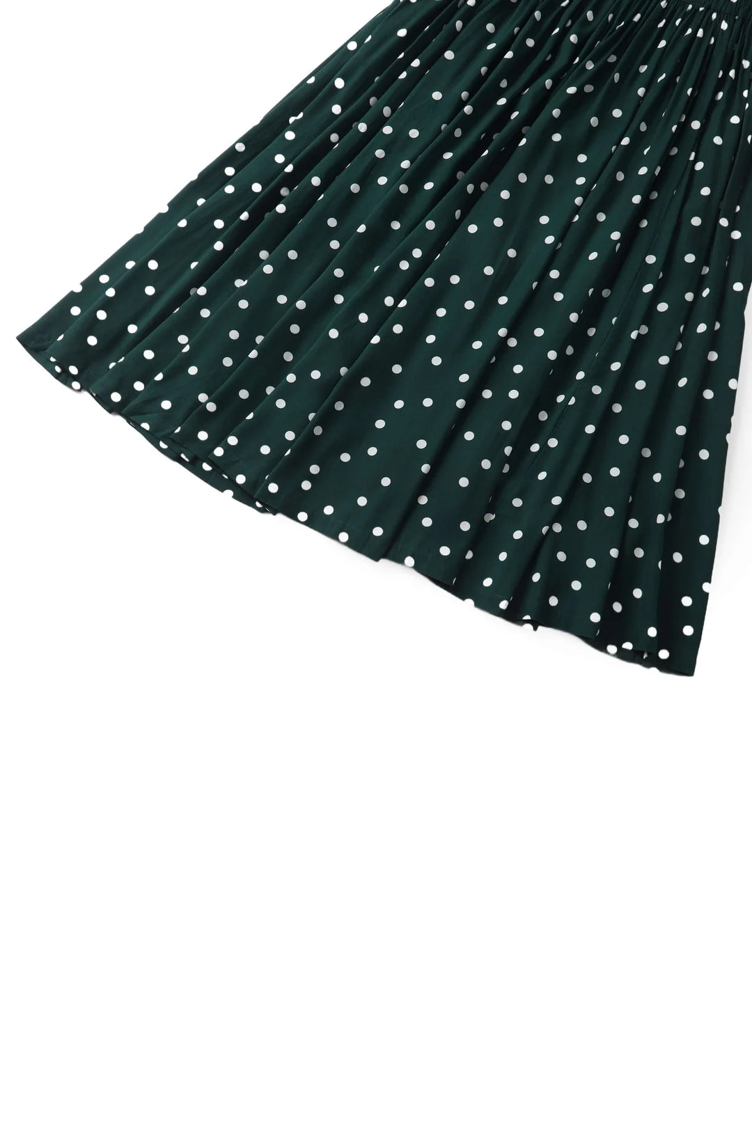 PREORDER - Estelle Green Polka Dot Skirt - Estimated dispatch 26th of November
