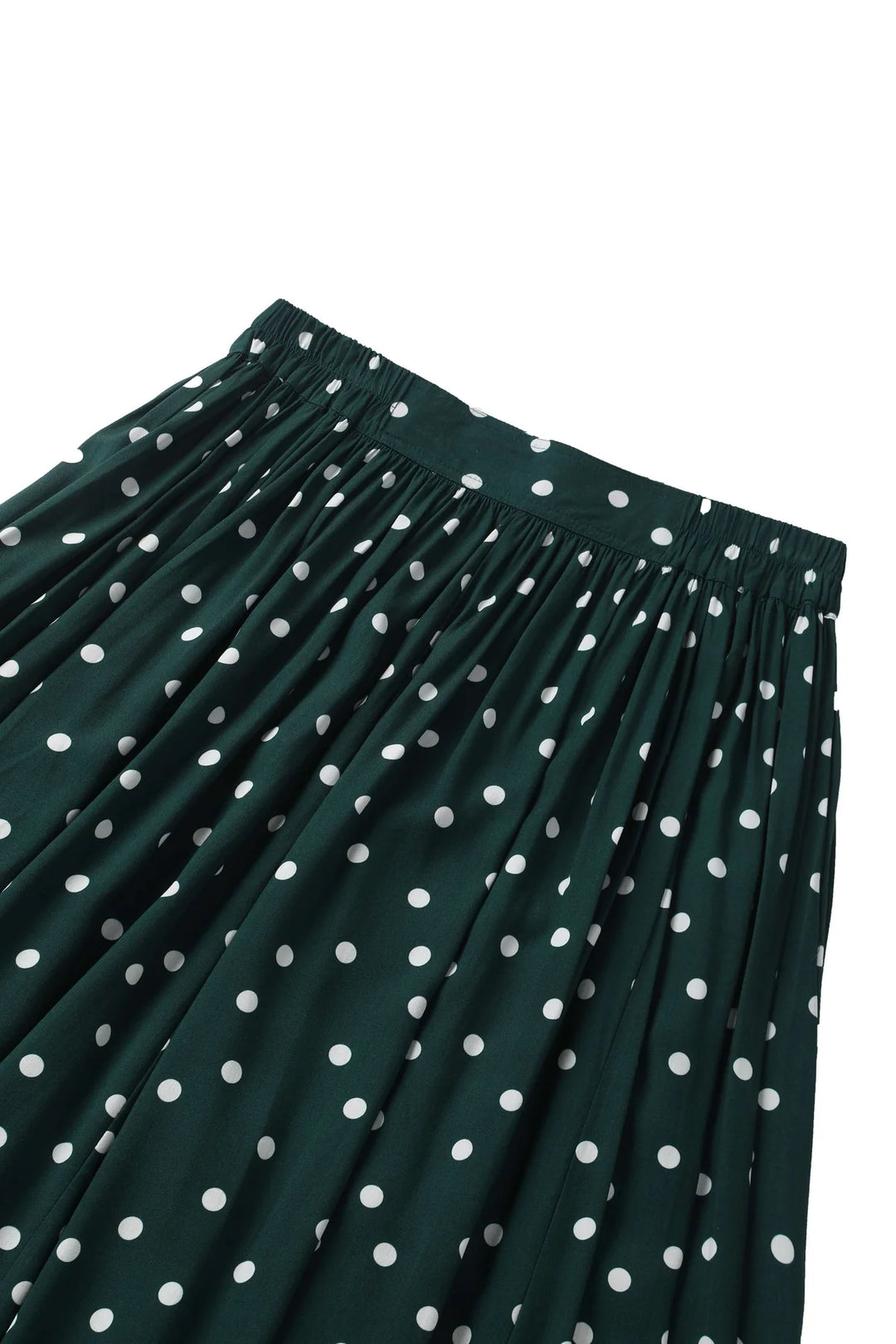 PREORDER - Estelle Green Polka Dot Skirt - Estimated dispatch 26th of November