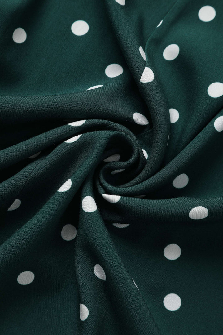 PREORDER - Estelle Green Polka Dot Skirt - Estimated dispatch 26th of November