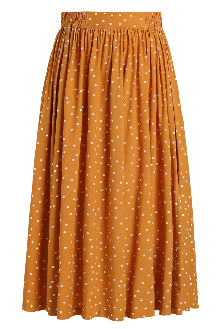 PREORDER - Estelle Terracotta Polka Dot Skirt - Estimated dispatch 26th of November
