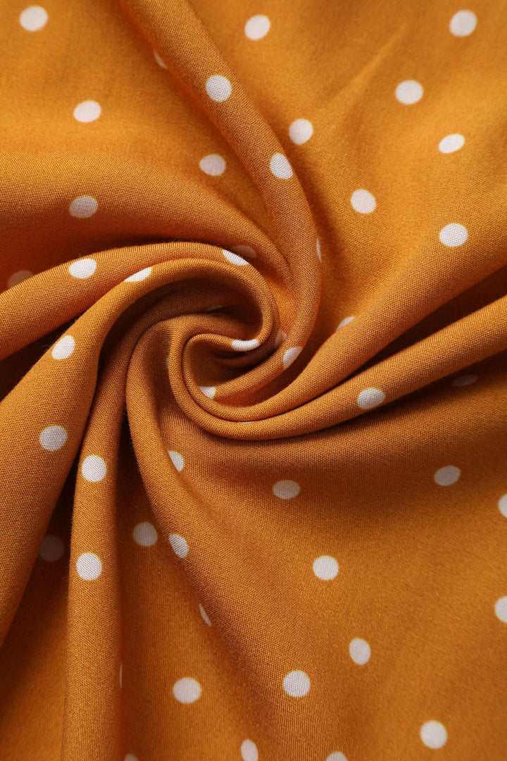 PREORDER - Estelle Terracotta Polka Dot Skirt - Estimated dispatch 26th of November