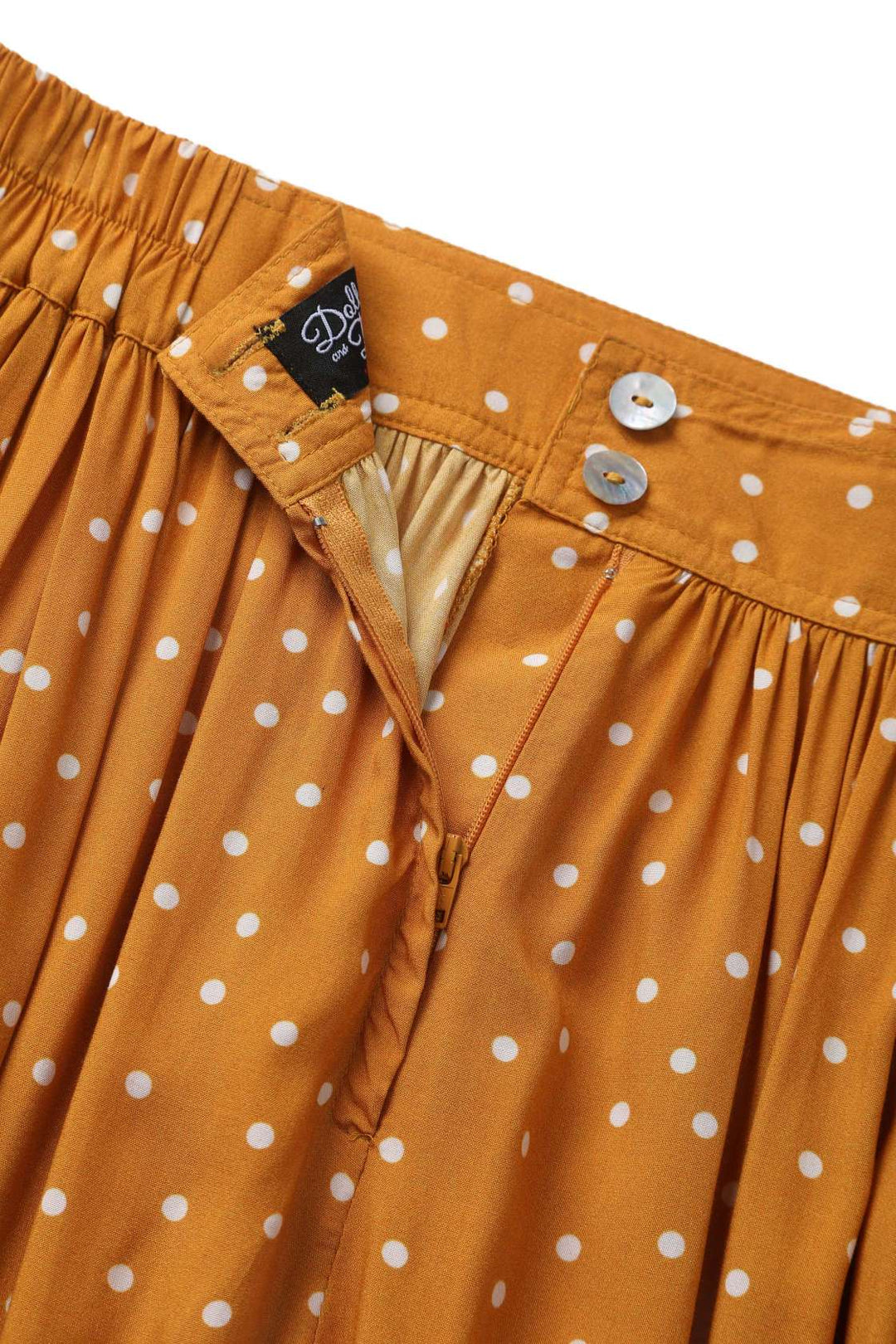 PREORDER - Estelle Terracotta Polka Dot Skirt - Estimated dispatch 26th of November