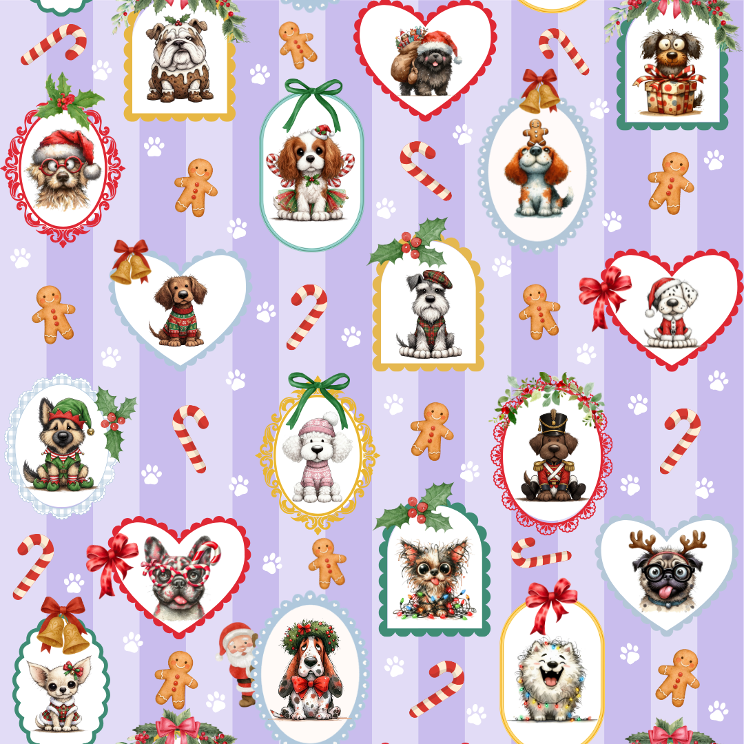 PREORDER  - Nellie Skater Skirt -  Santa Pawtraits - Estimated dispatch date 5th of November