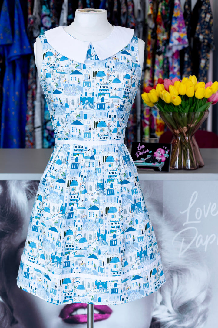 PREORDER - Santorini Collared Dress - Expected dispatch 11th of August